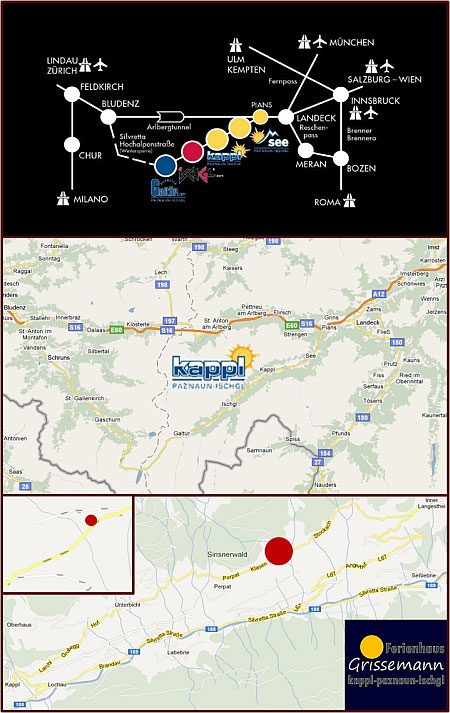 anreise ferienhaus grissemann kappl ferienwohnungen ischgl paznaun